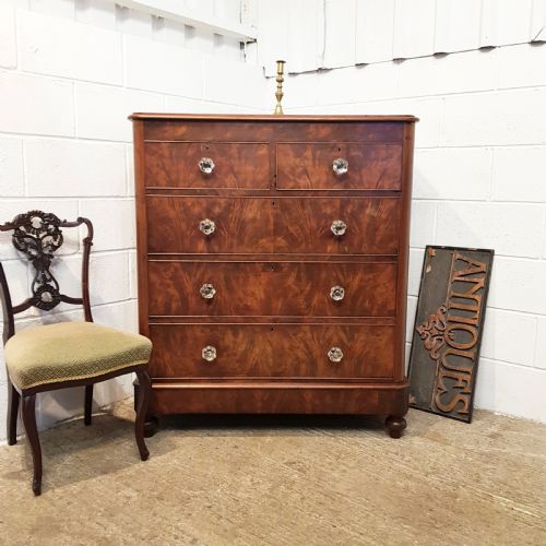 Antique Victorian Mahogany Chest of Drawers C1880