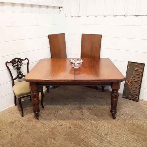 Antique Victorian Walnut Extending Dining Table C1880