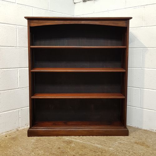 fig 1. ANTIQUE EDWARDIAN MAHOGANY OPEN BOOKCASE C1900