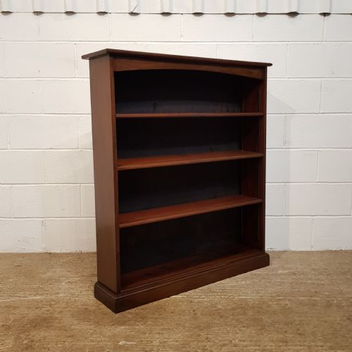 fig 2. ANTIQUE EDWARDIAN MAHOGANY OPEN BOOKCASE C1900