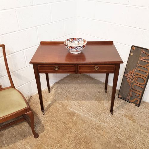 Antique Edwardian Mahogany Side Table by Heals & Son C1900