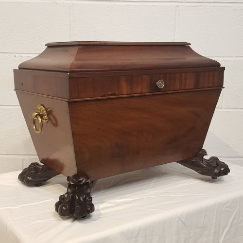 Antique Regency Mahogany Sarcophagus C1820