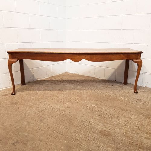 fig 2. ANTIQUE VICTORIAN OAK HALL BENCH C1880