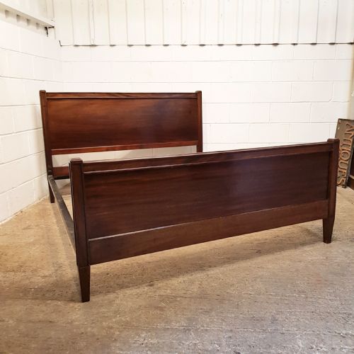 Antique Edwardian Mahogany Super King Size Bed by Heals & Son C1900