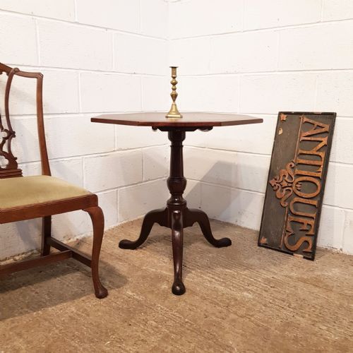 fig 2. ANTIQUE 18TH CENTURY PERIOD MAHOGANY TILT TOP GAMES TABLE C1780