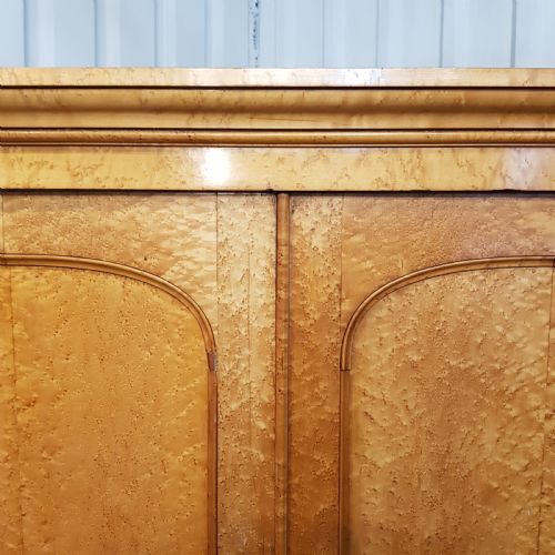 fig 1. ANTIQUE VICTORIAN MAPLE DOUBLE WARDROBE (1 of a pair ) C1880