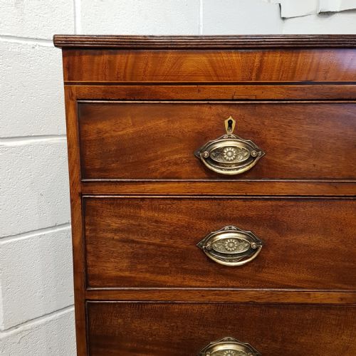 fig 2. ANTIQUE 18th CENTURY PERIOD MAHOGANY CHEST OF DRAWERS C1780