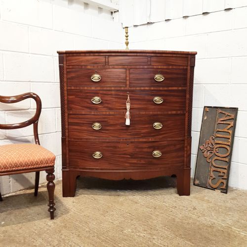 Antique Regency Mahogany Chest of Drawers Withn Secret Drawer C1820