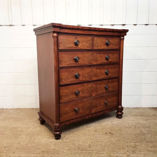 fig 2. ANTIQUE VICTORIAN MAHOGANY SCOTCH CHEST OF DRAWERS C1880