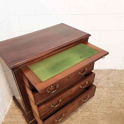 fig 2. ANTIQUE 18TH CENTURY MAHOGANY BACHELORS CHEST OF DRAWERS WITH SECRET DRAWERS C1780