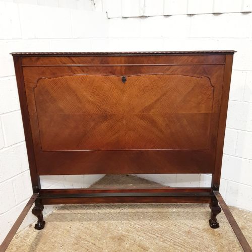 fig 1. ANTIQUE MAHOGANY DOUBLE BED C1920