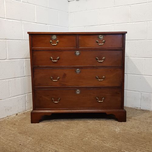 fig 2. ANTIQUE REGENCY MAHOGANY CHEST OF DRAWERS C1820