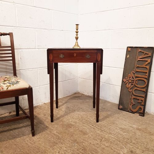 Antique Regency Inlaid Mahogany Extending Sofa Table  C1820