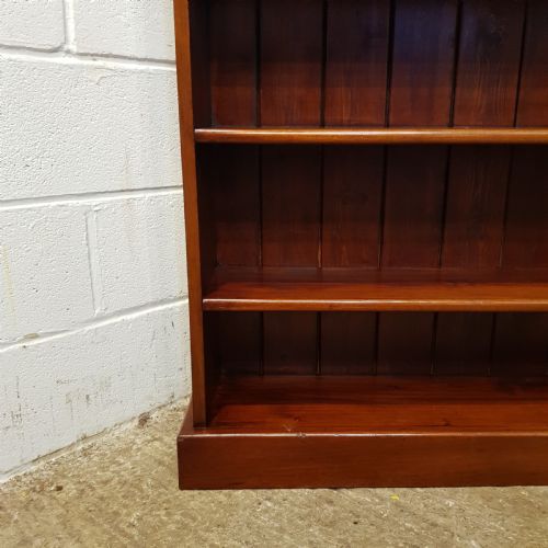 fig 1. ANTIQUE VICTORIAN MAHOGANY OPEN BOOKCASE C1880