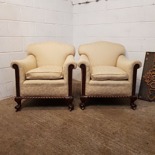 Antique Pair Edwardian Arm Hairs C1900