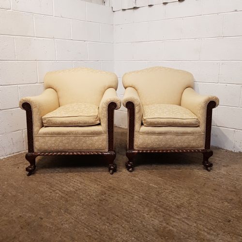 fig 1. ANTIQUE PAIR EDWARDIAN ARM HAIRS C1900