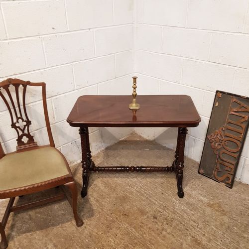 Antique Victorian Mahogany Window Table C1880