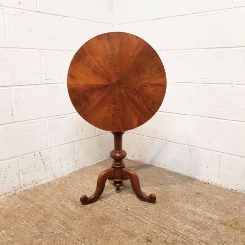 Antique Victorian Mahogany Tilt Ttop Tripod Table C1880