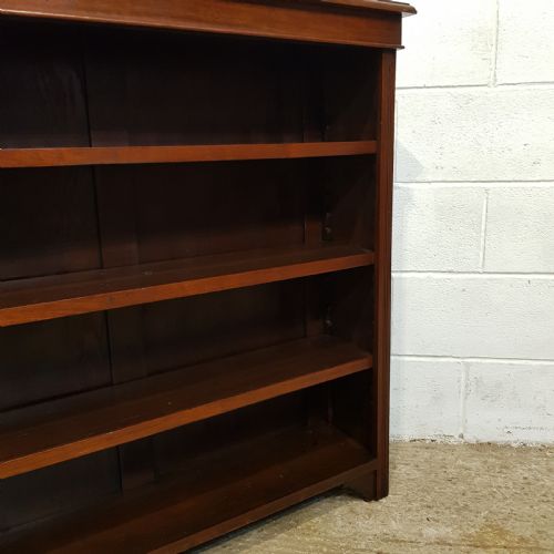 fig 1. ANTIQUE EDWARDIAN MAHOGANY OPEN BOOKCASE C1900