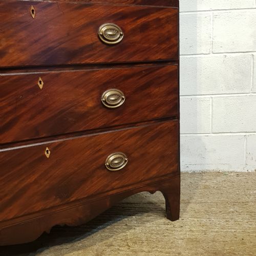 fig 2. ANTIQUE WILLIAM 1V MAHOGANY CHEST ON CHEST C1830