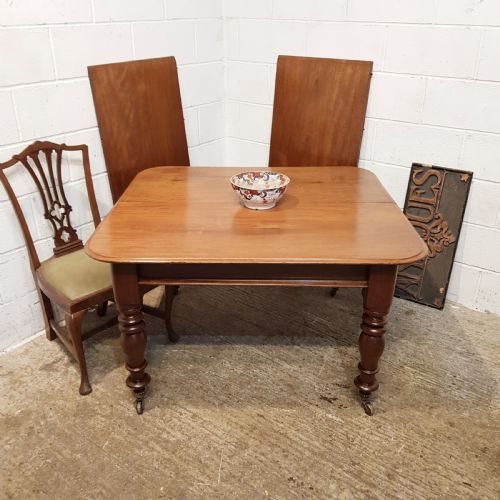 Antique Victorian Mahogany Extending Dining Table C1880