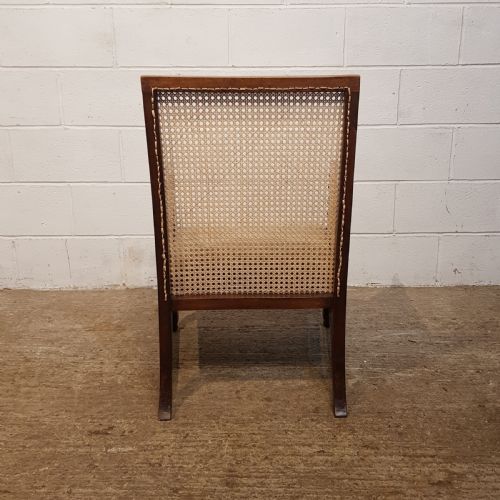 fig 2. ANTIQUE  EDWARDIAN BERGERE OAK ARMCHAIR C1900