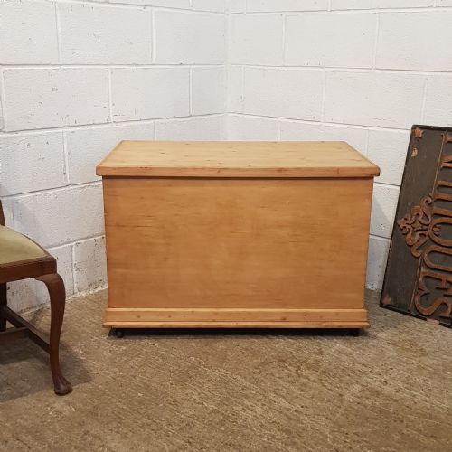 Antique  Victorian Pine Blanket Box C1880