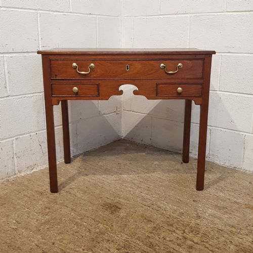 fig 1. ANTIQUE 18TH CENTURY ENGLISH MAHOGANY LOWBOY LADIES WRITING TABLE C1780