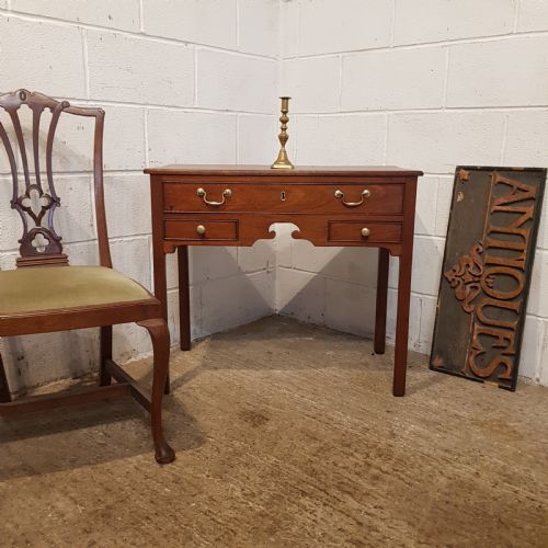 fig 2. ANTIQUE 18TH CENTURY ENGLISH MAHOGANY LOWBOY LADIES WRITING TABLE C1780