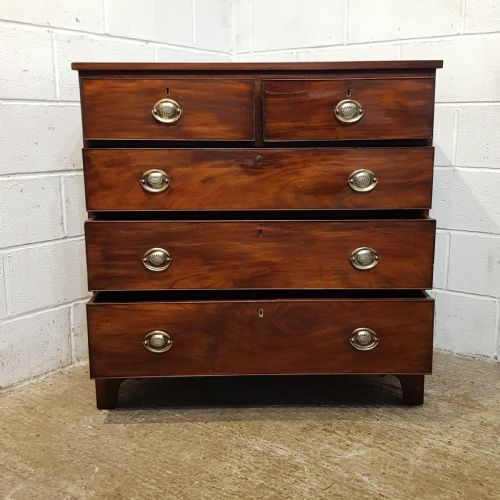 fig 1. ANTIQUE REGENCY MAHOGANY CHESTOF DRAWERS C1820