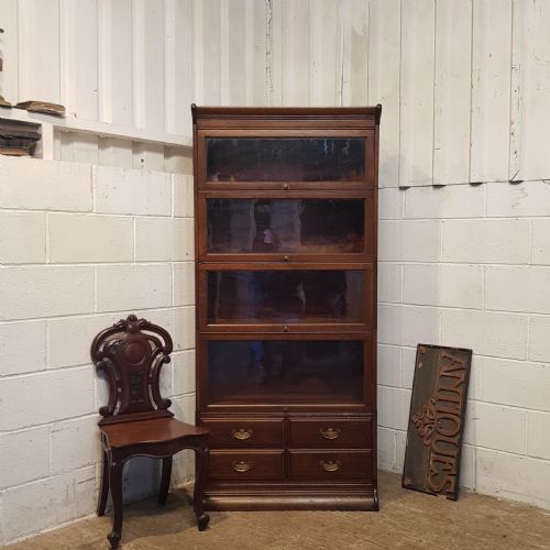 Antique  Oak Globe Wernicke  Sectional Bookcase C1900