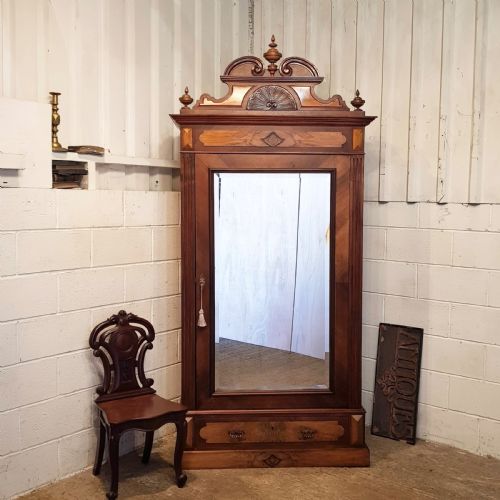 Antique  19th Century French  Walnut Armoire C1880