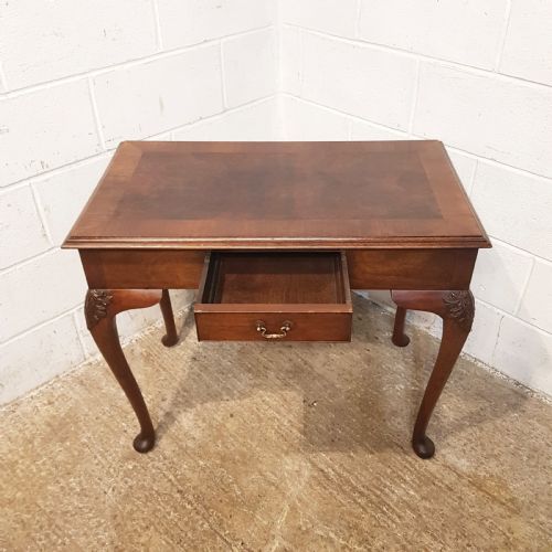 fig 1. ANTIQUE BURR WALNUT SIDE TABLE C1920