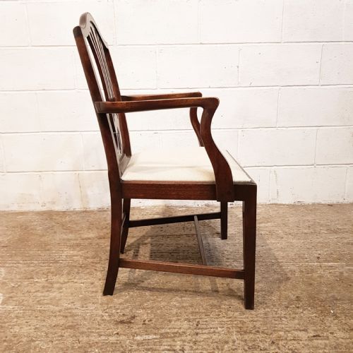 fig 1. ANTIQUE 18TH CENTURY SET EIGHT MAHOGANY DINING CHAIRS C1780.