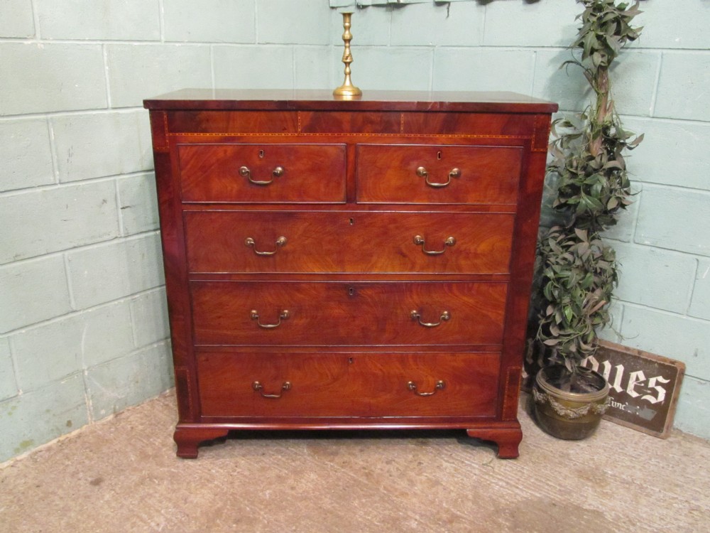 Antique Early Victorian Mahogany Chest of Drawers C1840