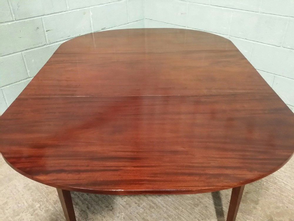 ANTIQUE REGENCY MAHOGANY LARGE DROP LEAF DINING TABLE C1820 seats 8 -10