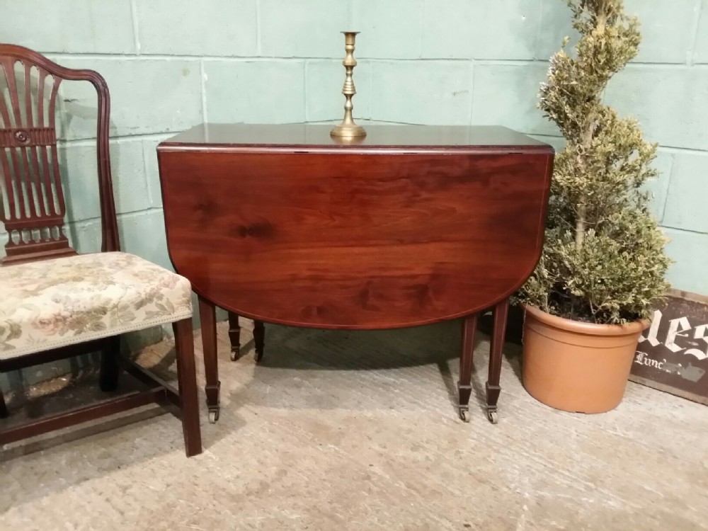 ANTIQUE REGENCY MAHOGANY DROP LEAF MAHOGANY PEMBROKE TABLE C1820