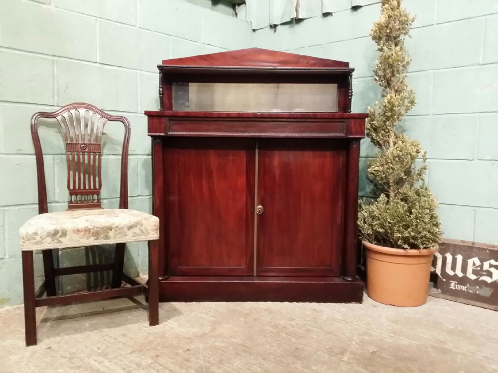 ANTIQUE REGENCY MAHOGANY CHIFFONIER SIDEBOARD c1820