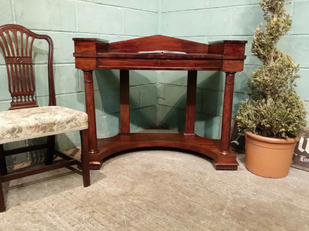 ANTIQUE BIEDERMEIER MAHOGANY DESK C1860
