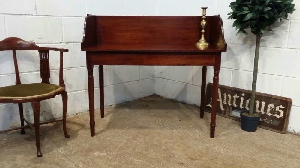 ANTIQUE REGENCY MAHOGANY WASHSTAND SIDE TABLE C1820