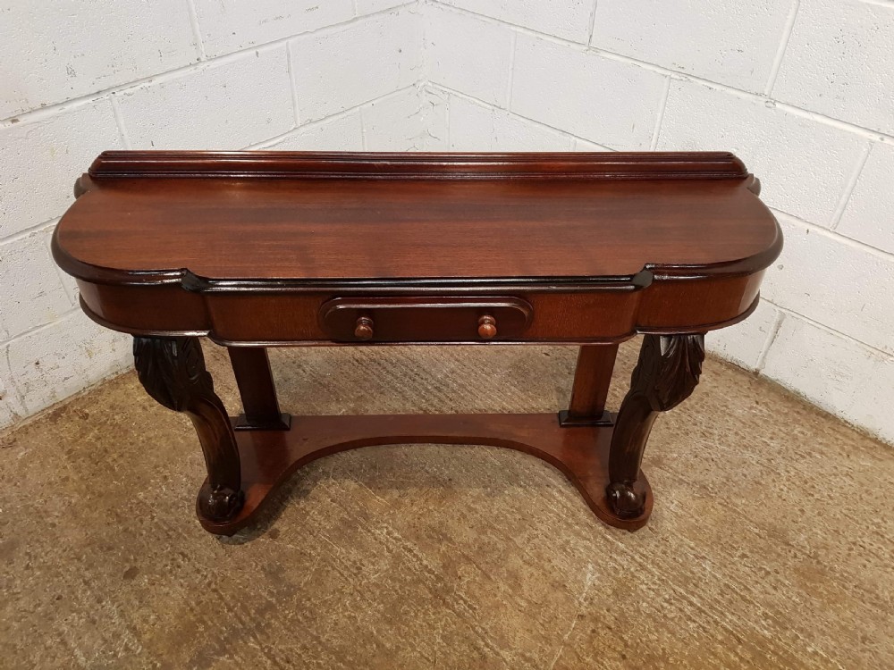 ANTIQUE VICTORIAN MAHOGANY DUCHESSE CONSOLE TABLE C1880 View II