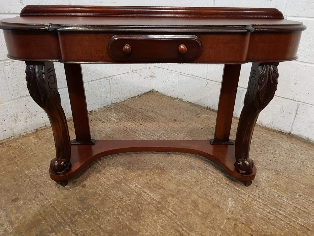 ANTIQUE VICTORIAN MAHOGANY DUCHESSE CONSOLE TABLE C1880 View III