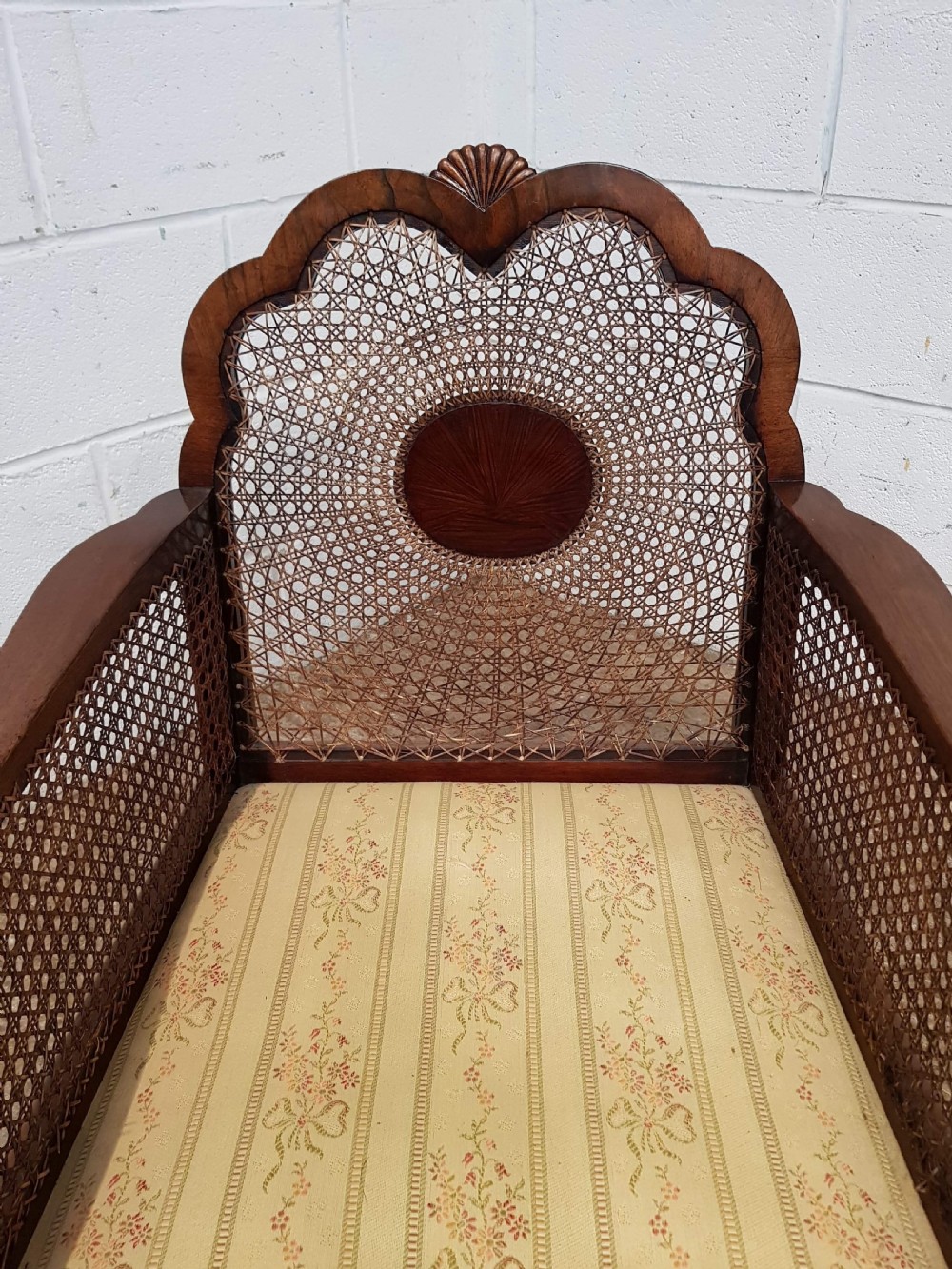 ANTIQUE PAIR FRENCH BERGER WALNUT ARMCHAIRS C1900 View III