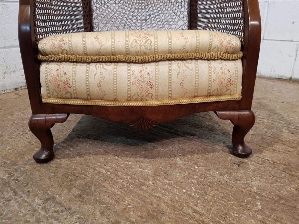 ANTIQUE PAIR FRENCH BERGER WALNUT ARMCHAIRS C1900 View V