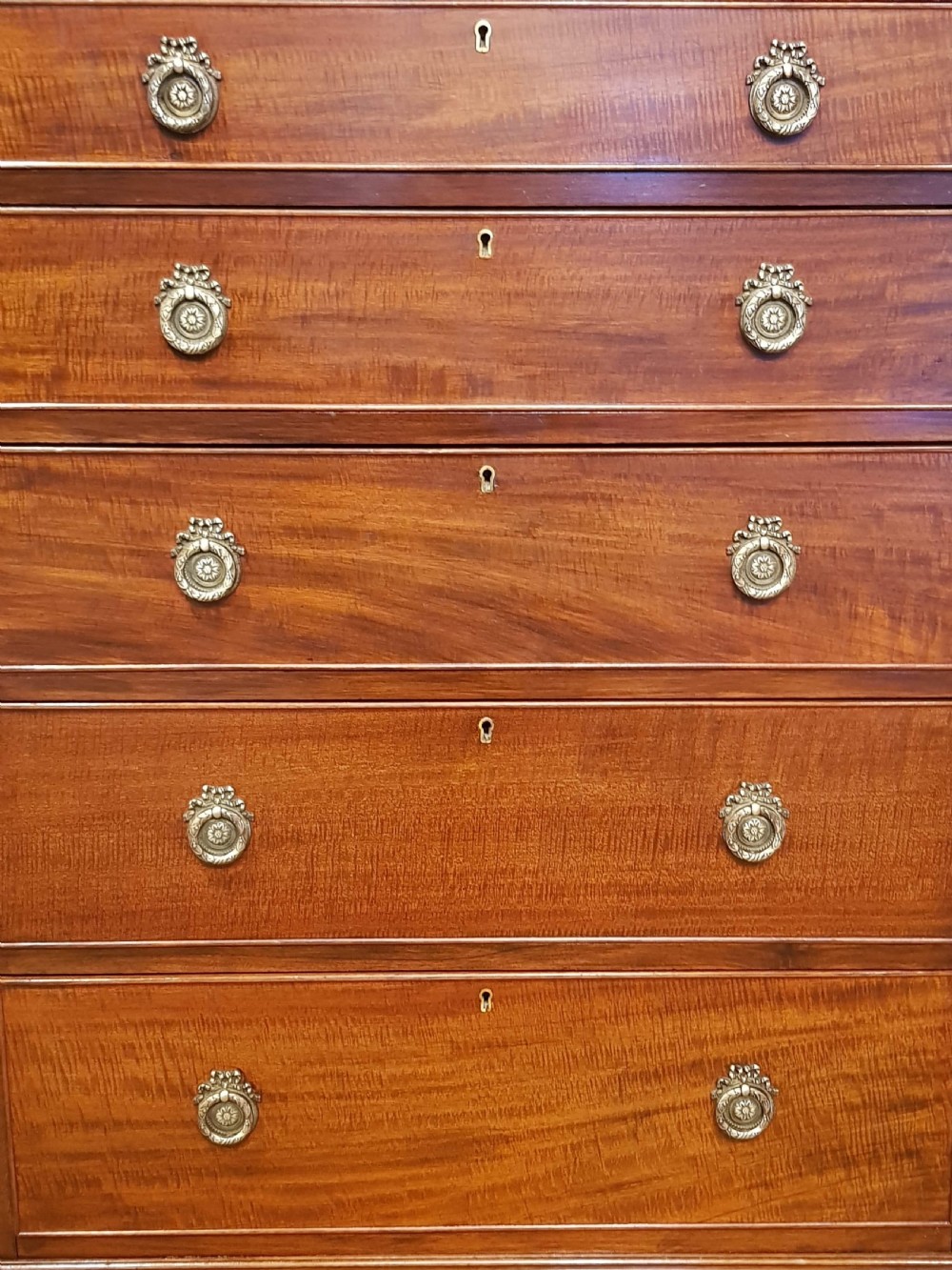 ANTIQUE EDWARDIAN REGENCY MAHOGANY TALL NARROW CHEST OF DRAWERS C1900 View V