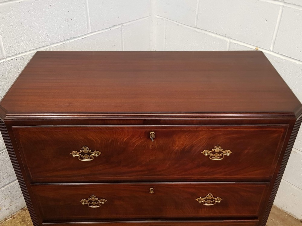 ANTIQUE REGENCY MAHOGANY SECRETAIRE CHEST WITH SECRET DRAWERS C1820 View IV