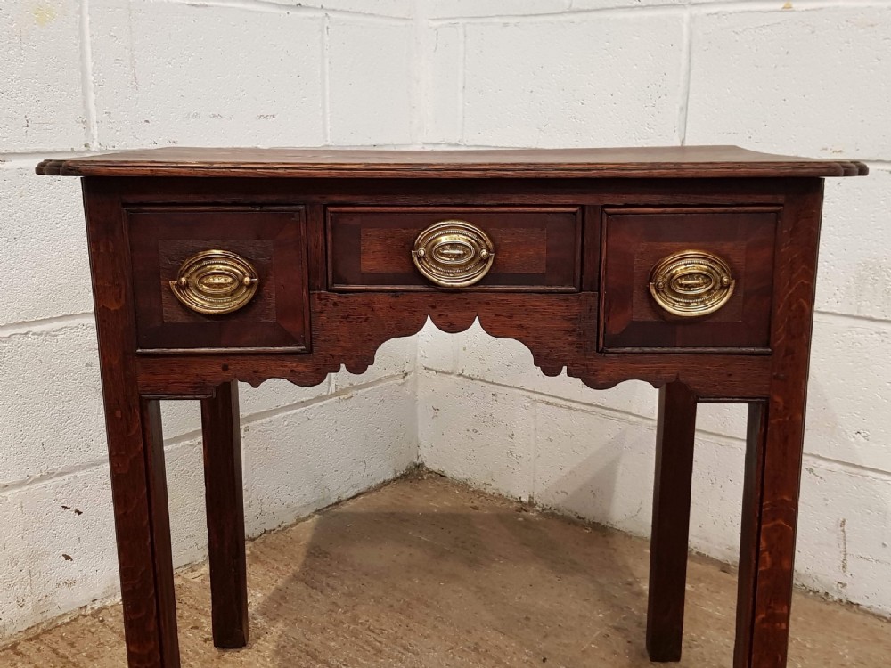 ANTIQUE GEORGIAN PERIOD COUNTRY OAK LOW BOY C1780 View IV
