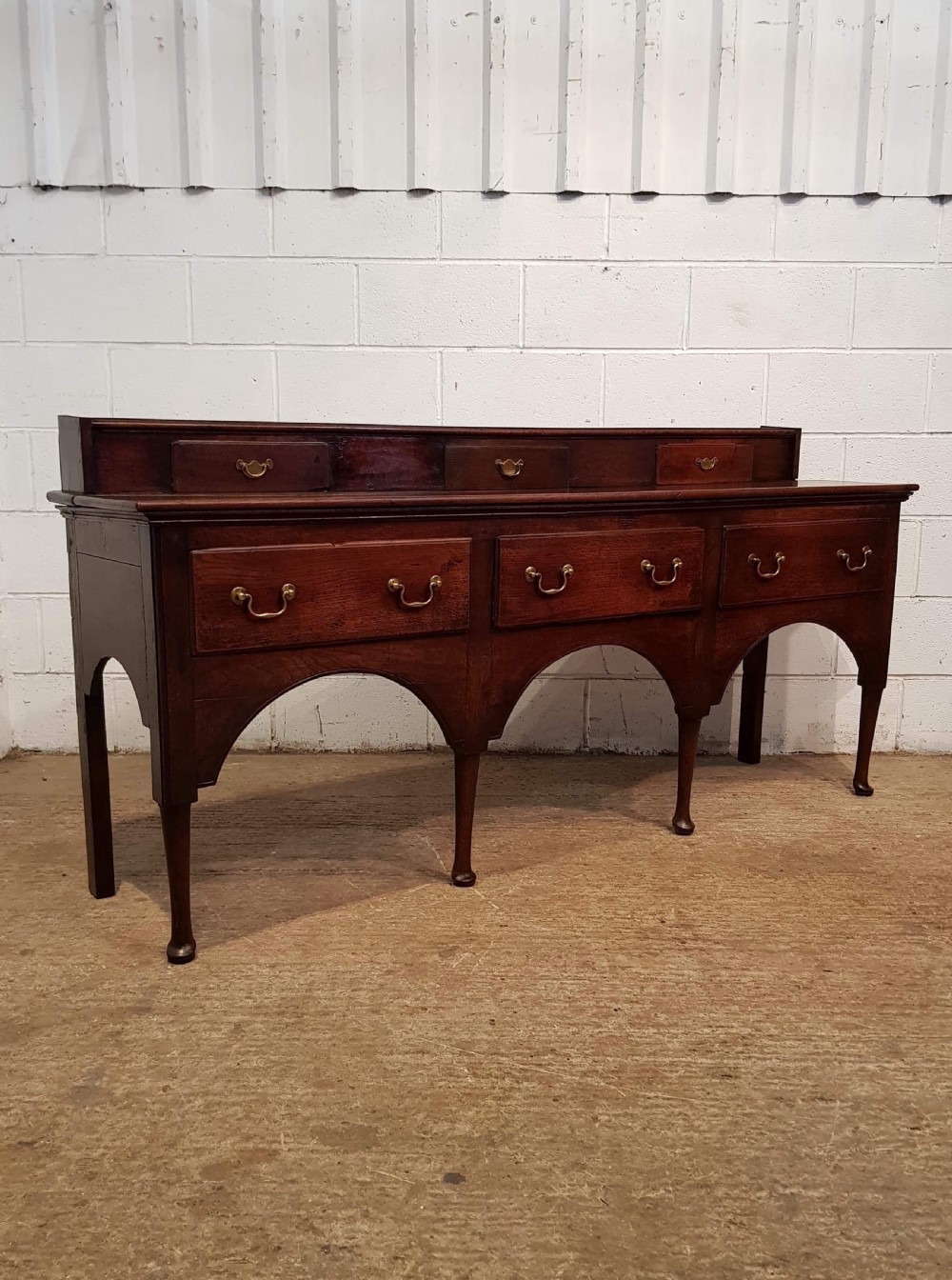 ANTIQUE PERIOD GEORGIAN OAK DRESSER BASE C1750 View II