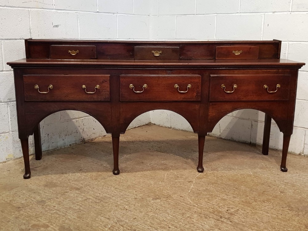 ANTIQUE PERIOD GEORGIAN OAK DRESSER BASE C1750 View IV