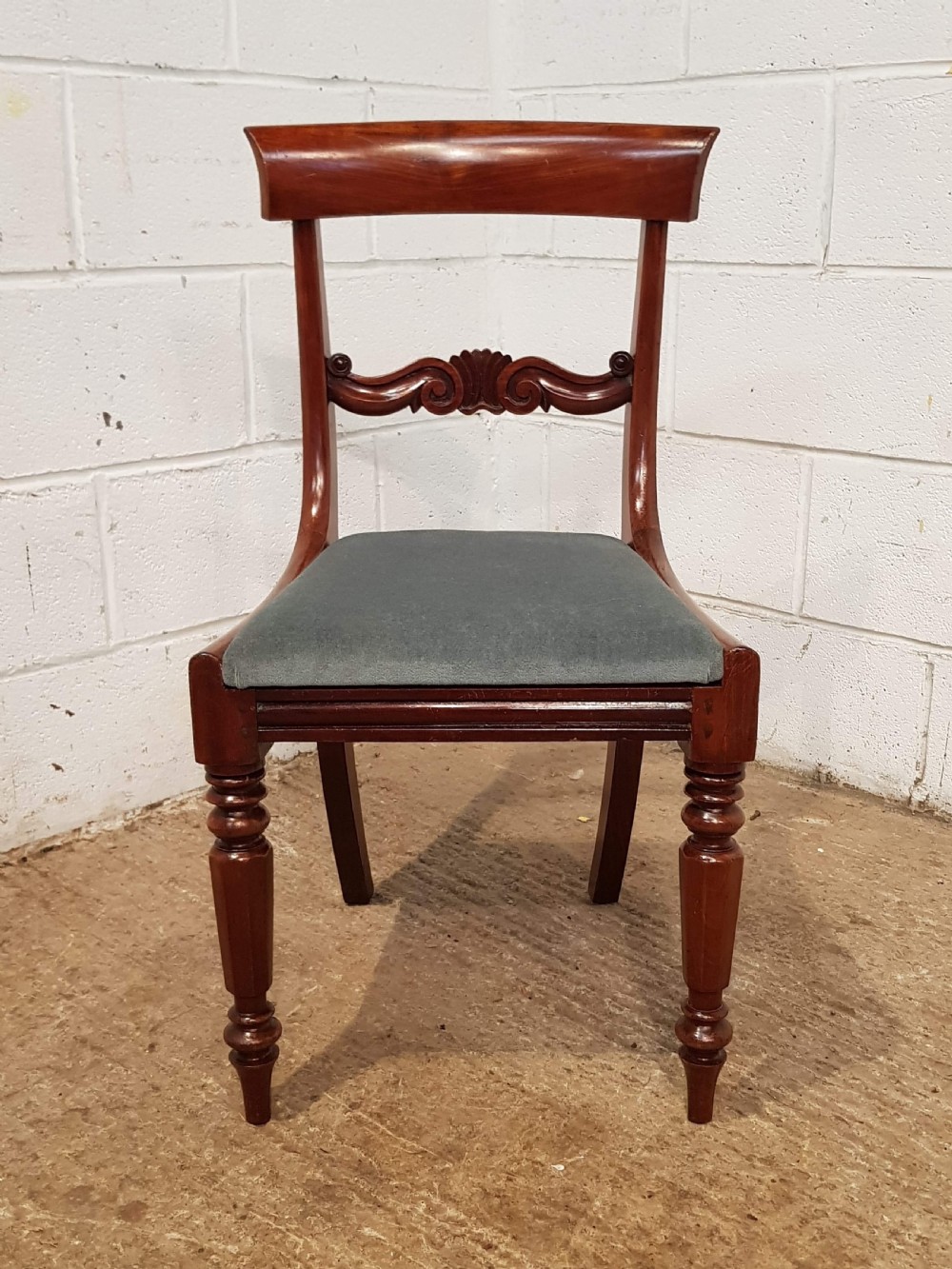 ANTIQUE SET SIX WILLIAM 1V MAHOGANY DINING CHAIRS C1830 View II